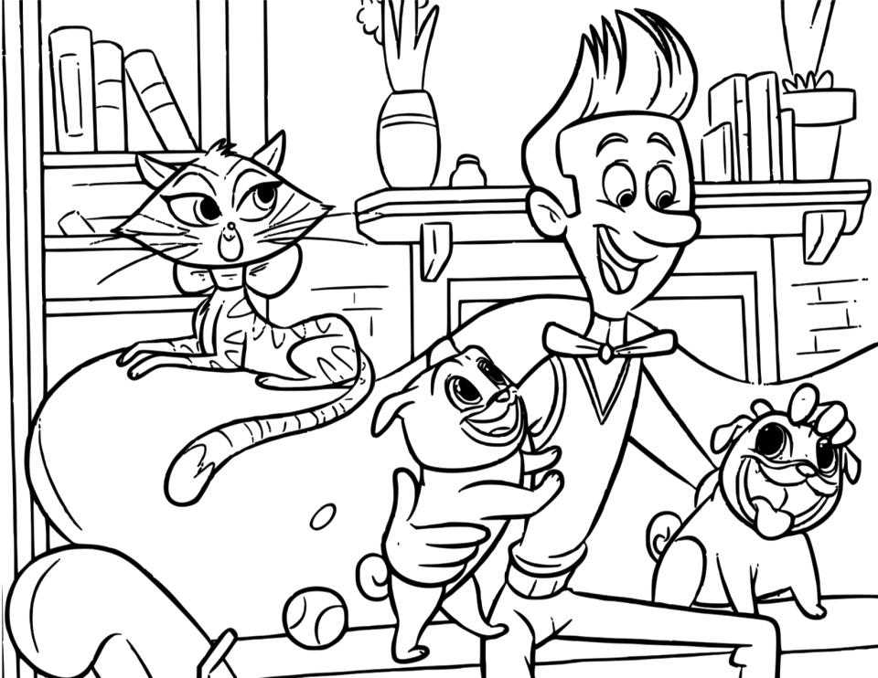 puppy dog pals coloring pages to download and print for free - puppy ...