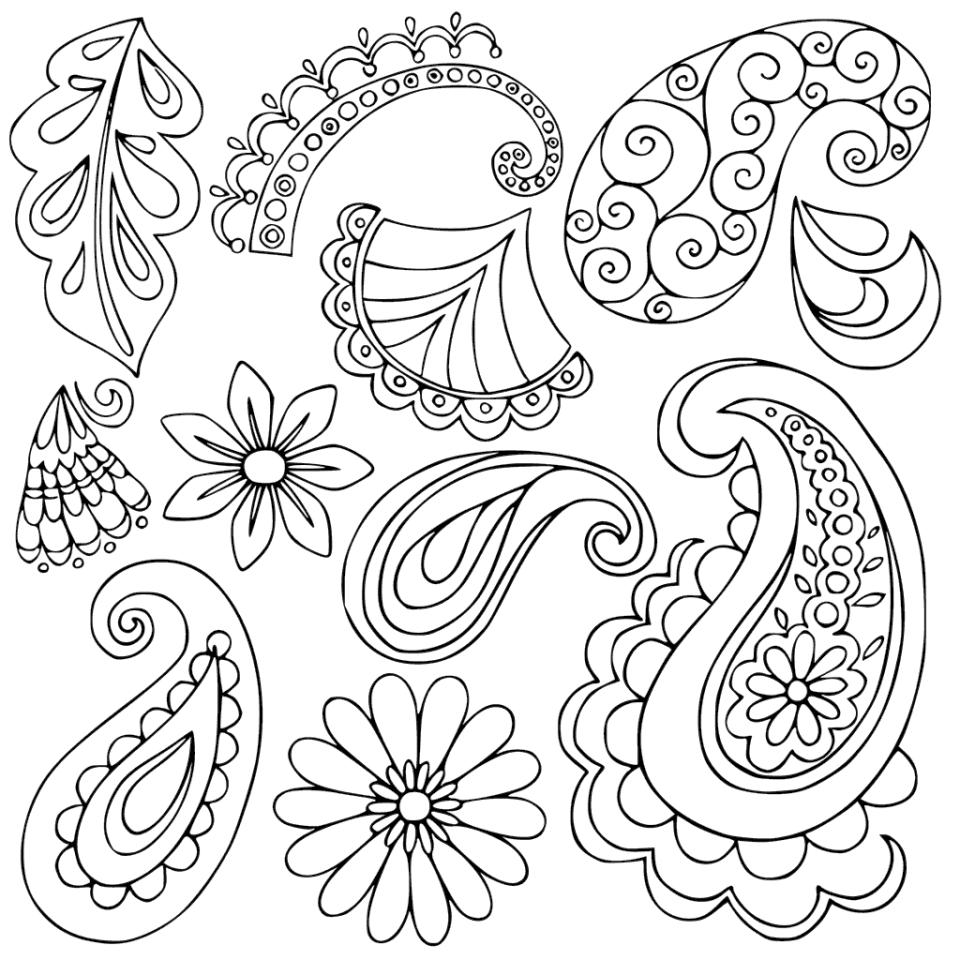 Get This Adult Coloring Pages Paisley Printable 3epp