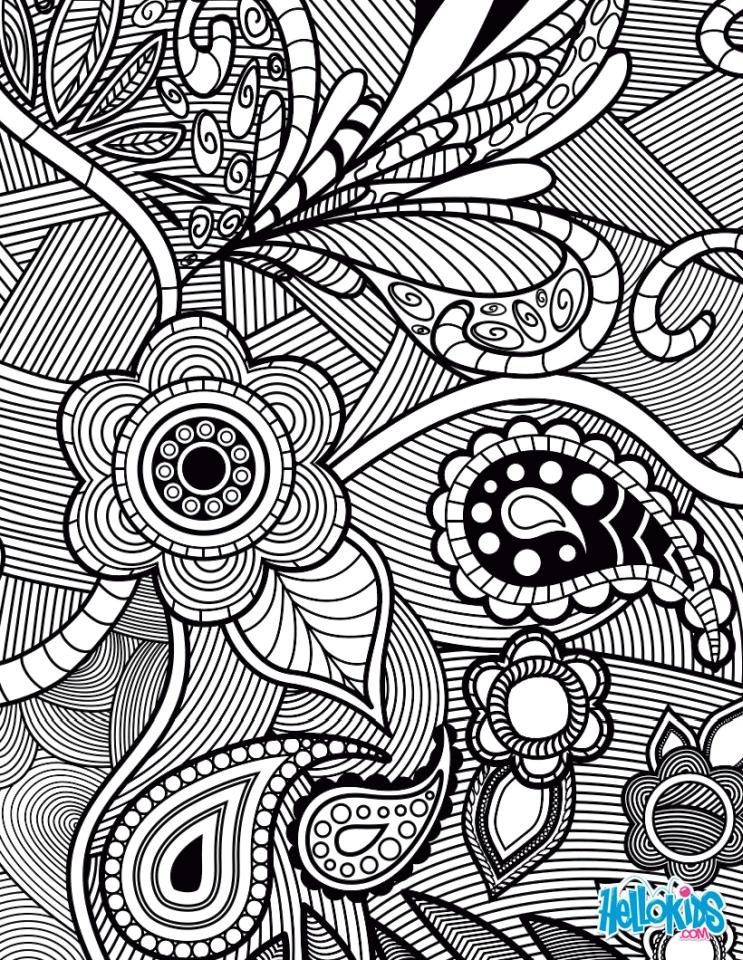 20+ Free Printable Adult Coloring Pages Paisley - Everfreecoloring.com