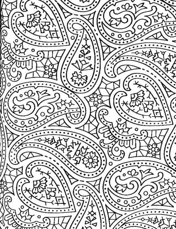 20+ Free Printable Adult Coloring Pages Paisley - EverFreeColoring.com