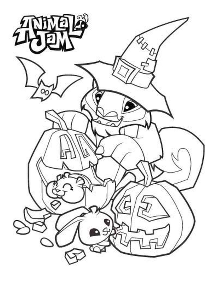 Get This Halloween Animal Jam Coloring Pages for Kids 20hlw 