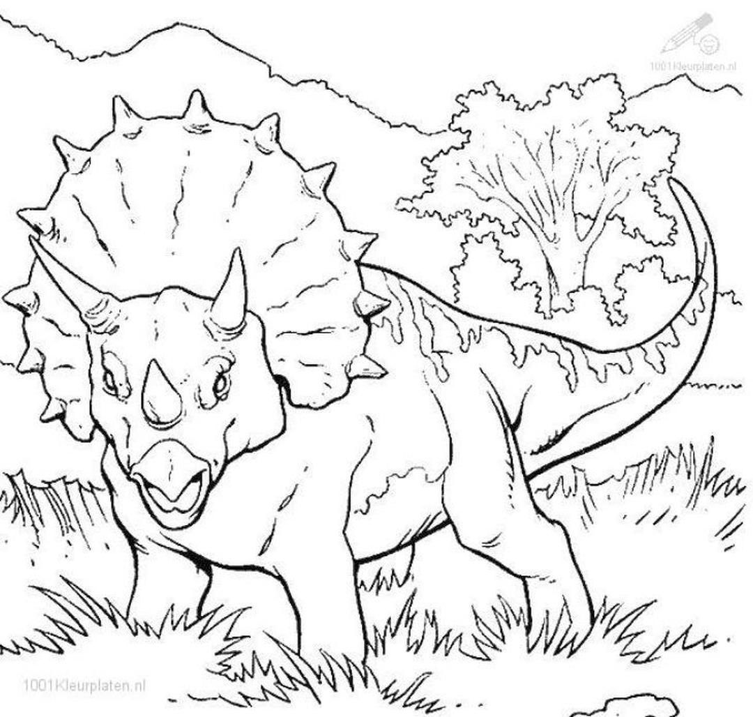 Get This Jurassic World Coloring Pages Triceratops Printable 8trt
