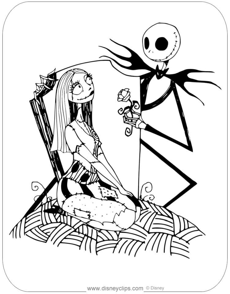 20+ Free Printable Nightmare Before Christmas Coloring Pages