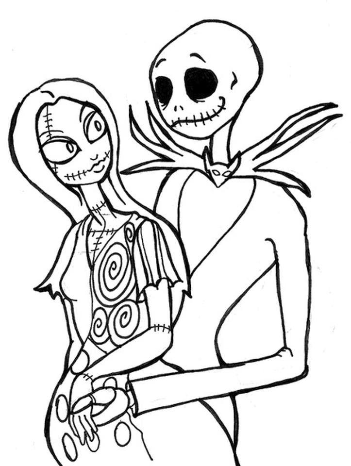 20 Free Printable Nightmare Before Christmas Coloring Pages EverFreeColoring