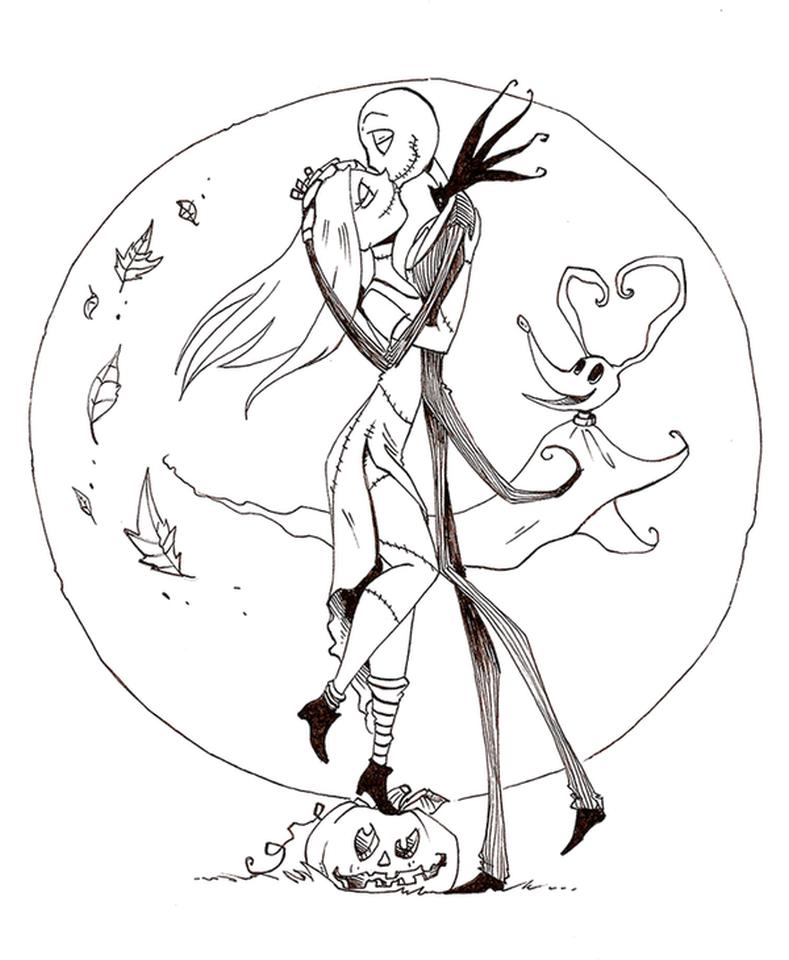 get this nightmare before christmas coloring pages printable
