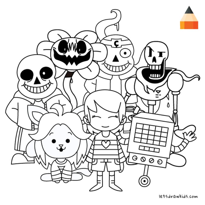 Get This Undertale Coloring Pages Free Printable 9tgt