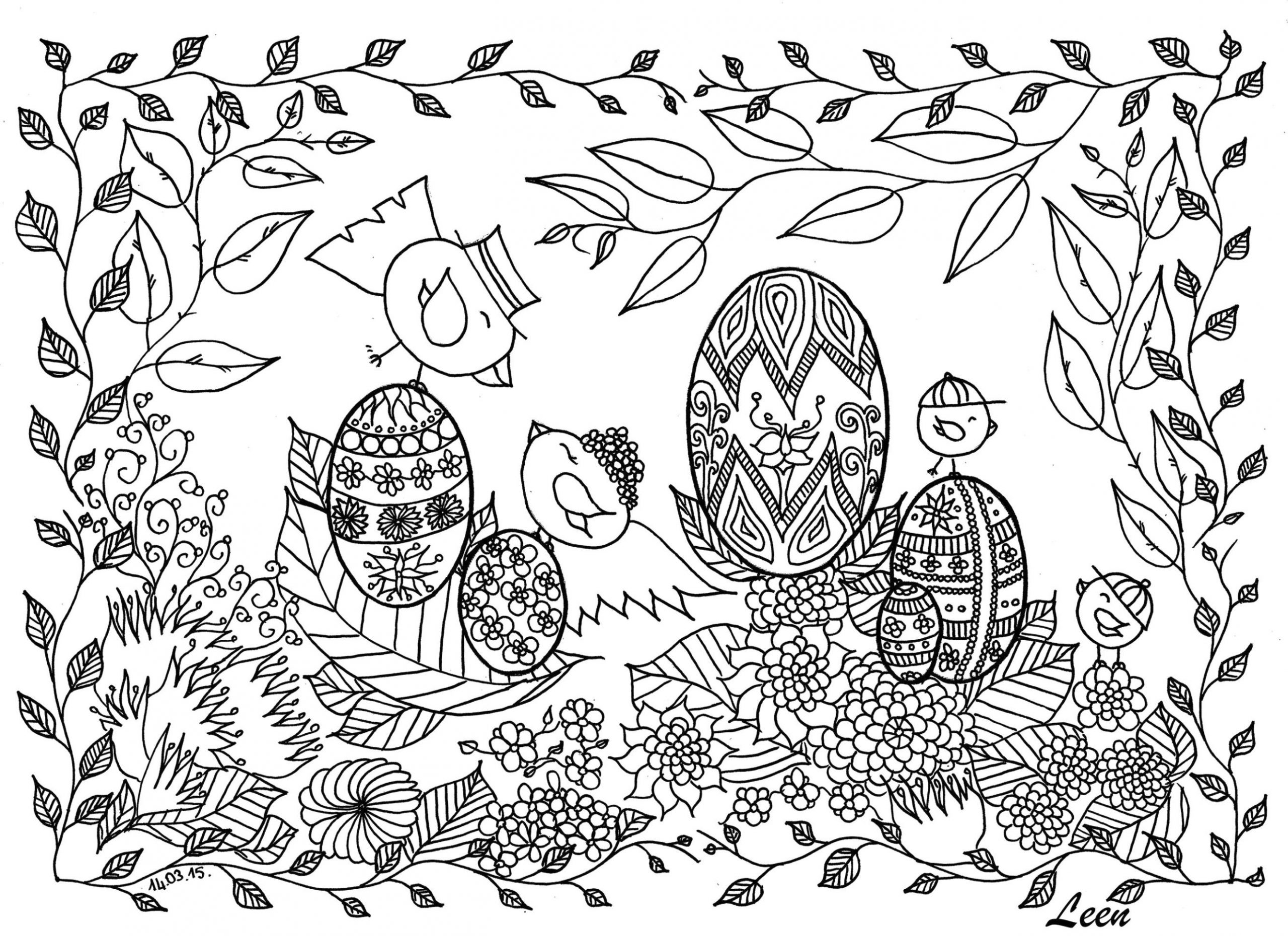 Get This Adult Easter Coloring Pages Cute Easter Egg Pattern 