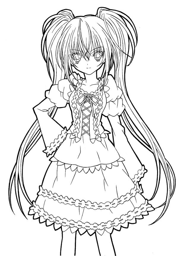 20+ Free Printable Anime Coloring Pages