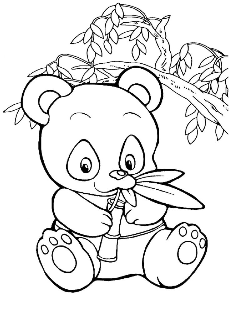 Get This Panda Coloring Pages for Toddlers