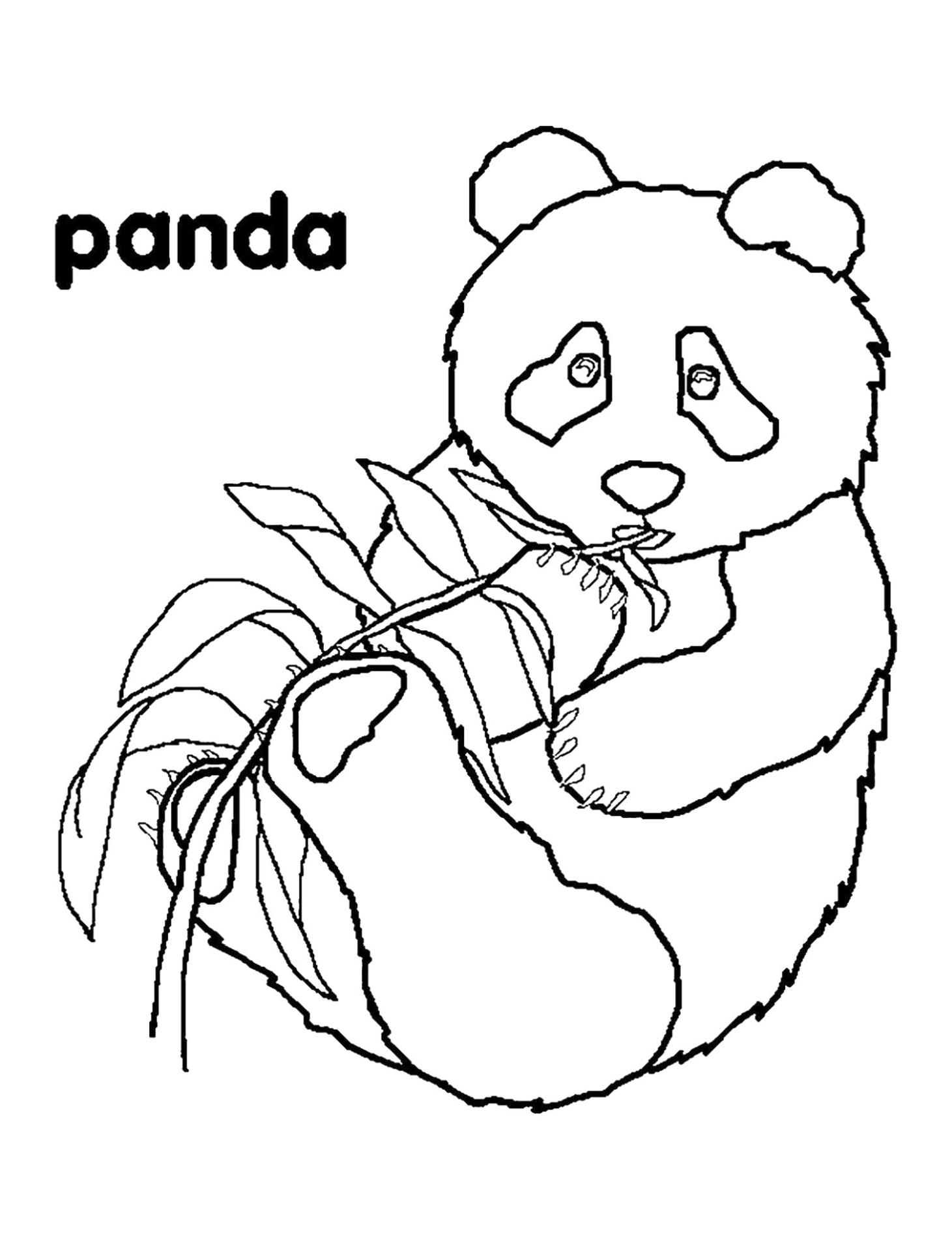panda coloring pages free printable