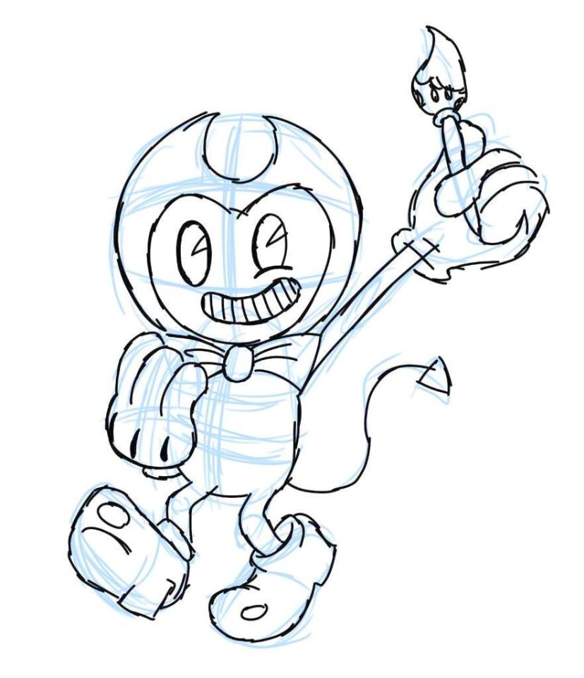 Get This Bendy and the Ink Machine Coloring Pages Free Bendy the Artist
