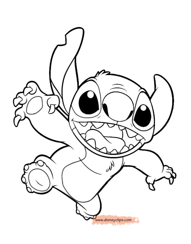 Get This Lilo and Stitch Coloring Pages Stitch Smiling Happily