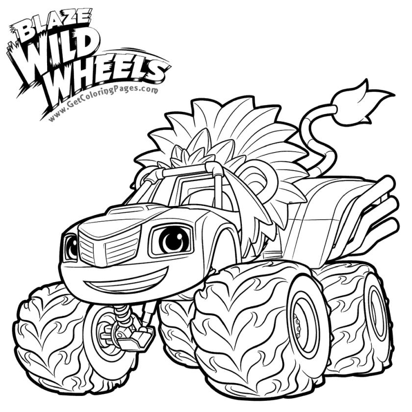 Get This Blaze Coloring Pages Online Blaze the Wild Wheels