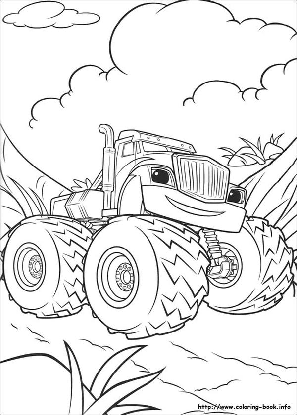 20+ Free Printable Blaze Coloring Pages - EverFreeColoring.com