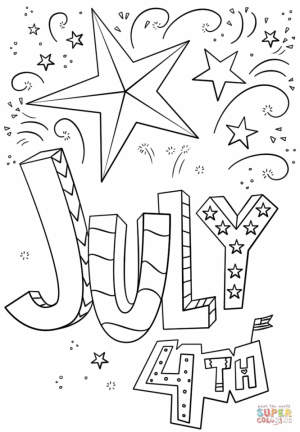 4th of July Coloring Pages Free for Kids   8416s
