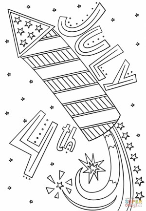 4th of July Coloring Pages Free for Kids   8vb51