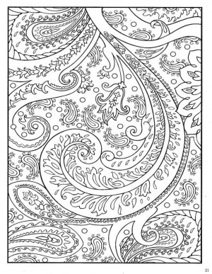 Abstract floral design coloring pages – 78493