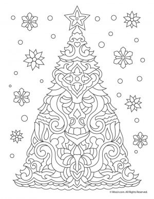 Adult Christmas Coloring Pages Printable tre7