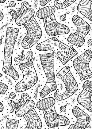 Adult Christmas Coloring Pages sck5