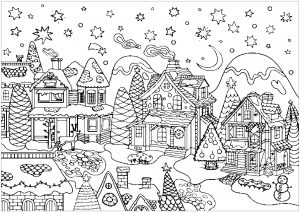 Adult Christmas Coloring Pages vlg1