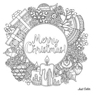Adult Christmas Coloring Pages wrt3