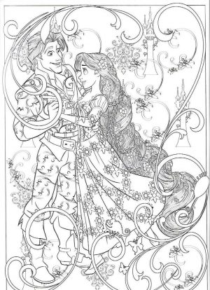 Adult Coloring Pages Disney Amazing Drawing of Disney Tangled