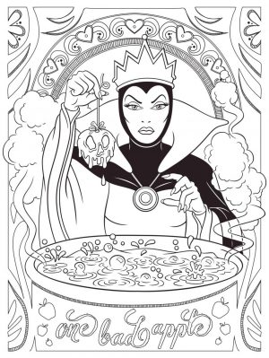 Adult Coloring Pages Disney The Villain from Snow White