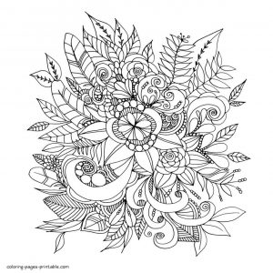 Adult Coloring Pages Floral Patterns Printable hpd0