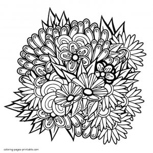 Adult Coloring Pages Floral Patterns Printable ujk1
