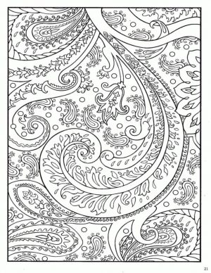 Adult Coloring Pages Paisley Free 1idk