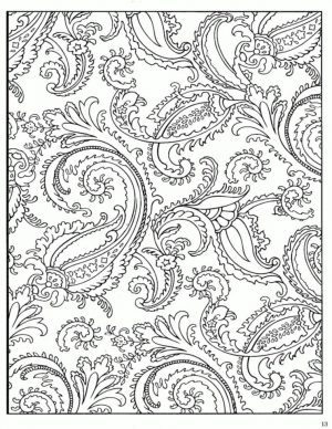 Adult Coloring Pages Paisley Free 2psd