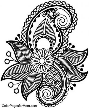 Adult Coloring Pages Paisley Free 4spm