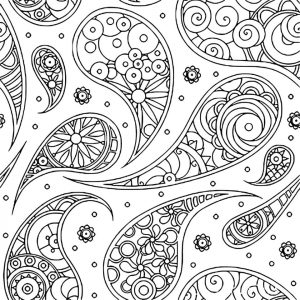 Adult Coloring Pages Paisley Printable 7fps