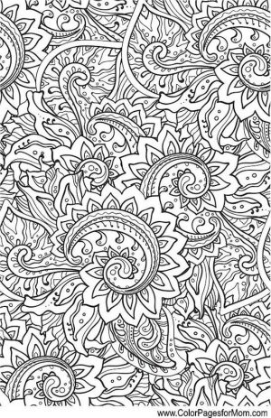 Adult Coloring Pages Paisley to Print 0clp