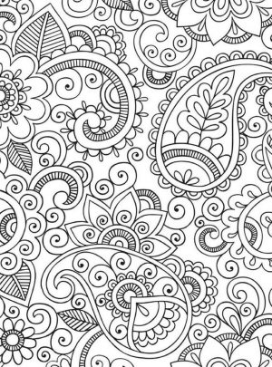 Adult Coloring Pages Paisley