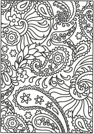 Adult Coloring Pages Paisley to Print 7dvr