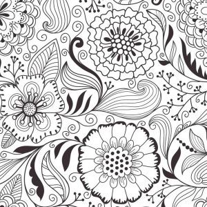 Adult Coloring Pages Patterns Flowers adc4