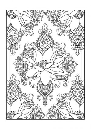 Adult Coloring Pages Patterns Flowers gvc2