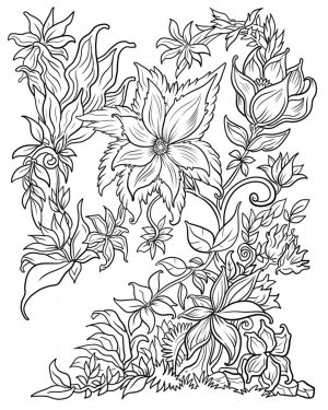Adult Coloring Pages Patterns Flowers qpl5
