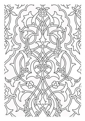 Adult Coloring Pages Patterns Medieval Tapestry 1rty