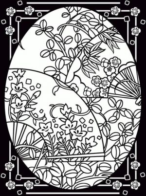 Adult Easter Coloring Pages Beautiful Floral Design on Easter Egg