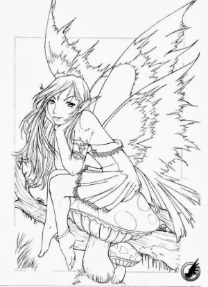 Adult Fairy Coloring Pages 0pz5