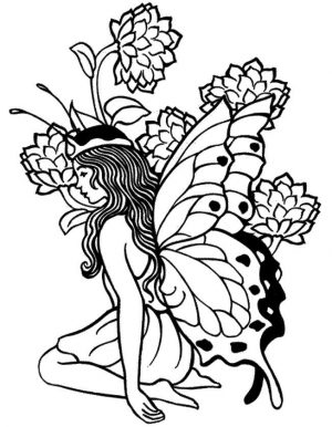 Adult Fairy Coloring Pages 6wq1