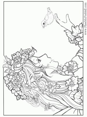 Adult Fairy Coloring Pages 9mx4