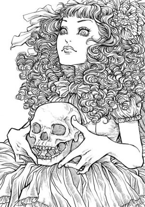 Adult Halloween Coloring Pages Black Magic 9blm