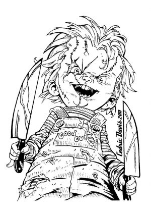 Adult Halloween Coloring Pages Chucky 2cck