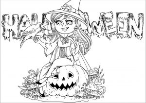 Adult Halloween Coloring Pages Happy Witch 8hpw