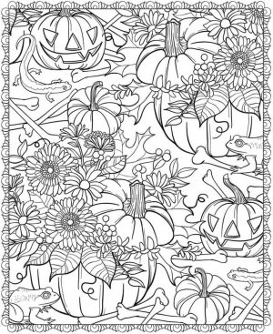 Adult Halloween Coloring Pages Pumpkin 1pmp