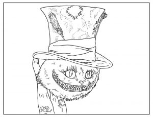 Adult Halloween Coloring Pages Scary Cat 8scc