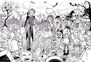 Adult Halloween Coloring Pages Zombies 1zmb